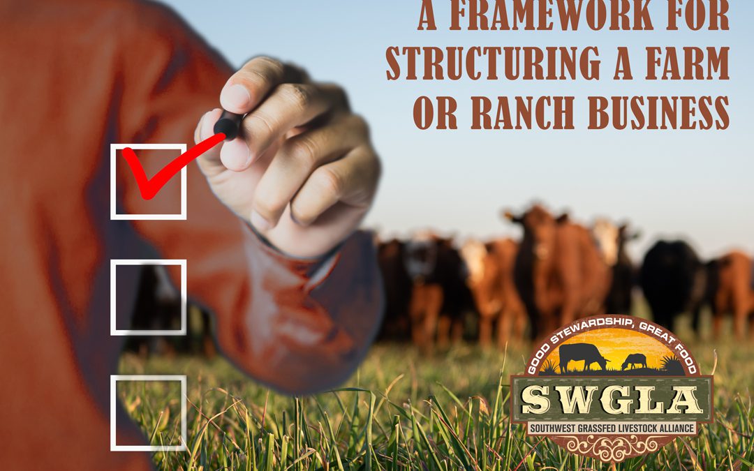 Land, Activities & People: Business Structures and Accounting/Tax Basics for Livestock and Meat Producers